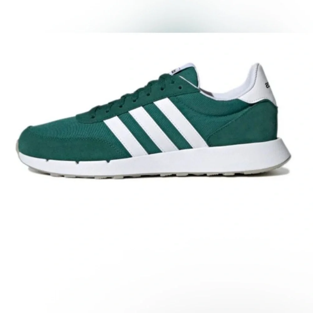 Adidas Men's Run 60s 2.0 Green & White Shoes Sz 10 NEW!